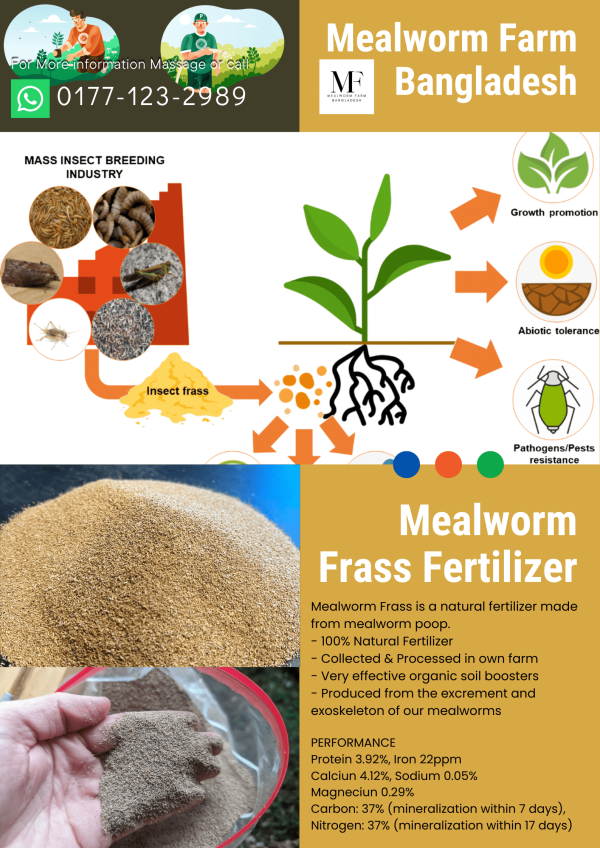 Mealworm Frass Natural Fertilizer ( মিলওয়ার্ম ফ্রাশ ফার্টিলাইজার ) - Image 2